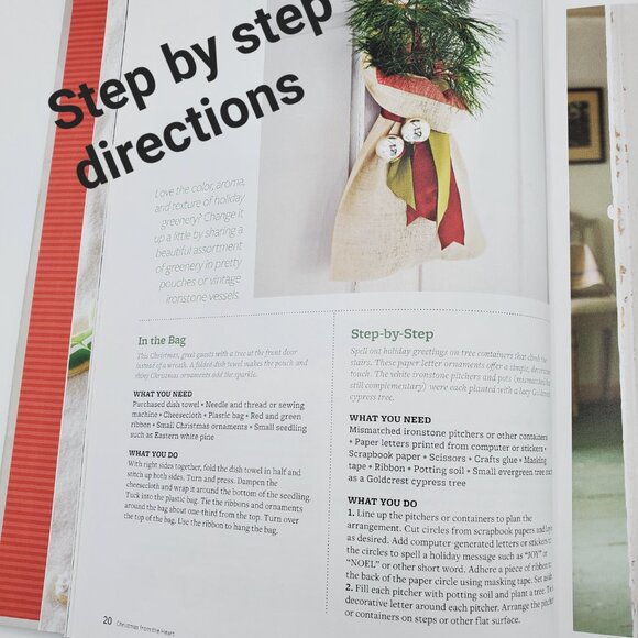 Better Homes and Gardens Hardcover Christmas From The Heart Crafts Recipes Book - Picture 5 of 7